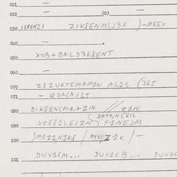 Eastern questionnaire, answ...