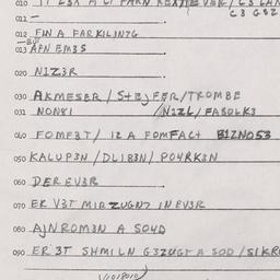 Eastern questionnaire, answ...