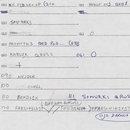 Eastern questionnaire, answ...
