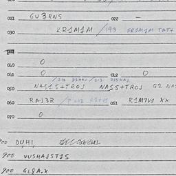 Eastern questionnaire, answ...