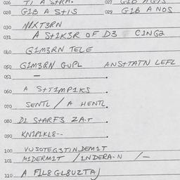Eastern questionnaire, answ...