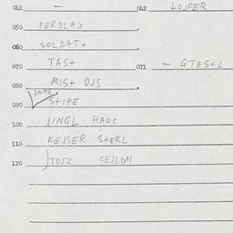 Eastern questionnaire, answ...