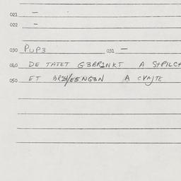 Eastern questionnaire, answ...