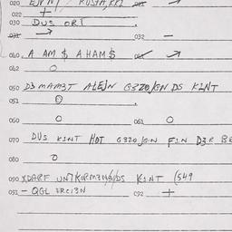 Eastern questionnaire, answ...