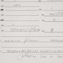 Eastern questionnaire, answ...
