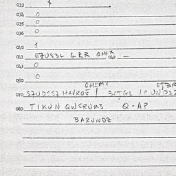 Eastern questionnaire, answ...