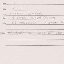 Eastern questionnaire, answ...