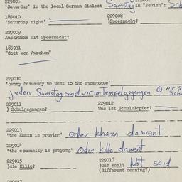 Western questionnaire, answ...