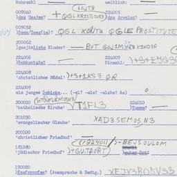 Western questionnaire, answ...