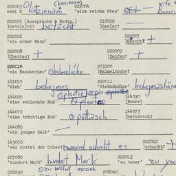 Western questionnaire, answ...