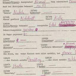 Western questionnaire, answ...
