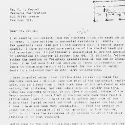 Letter from Louis Wirth to ...