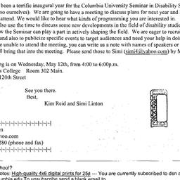 Announcements, 2004-05-12. ...