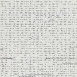 Letter from David Snellgrov...