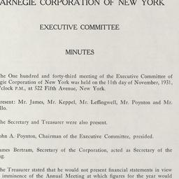 Executive Committee Meeting