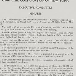 Executive Committee Meeting...