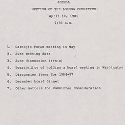 Agenda Committee
