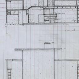 Longitudinal section, side ...