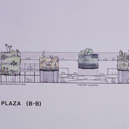 Section Thru Plaza (B-B).