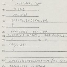 Eastern questionnaire, answ...