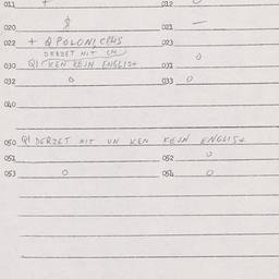 Eastern questionnaire, answ...
