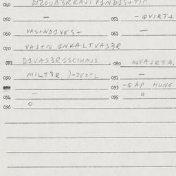Eastern questionnaire, answ...