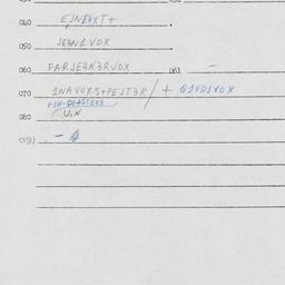 Eastern questionnaire, answ...