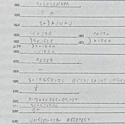 Eastern questionnaire, answ...