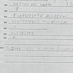 Eastern questionnaire, answ...