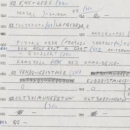 Eastern questionnaire, answ...