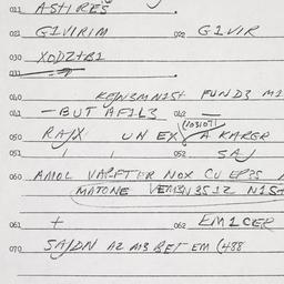 Eastern questionnaire, answ...