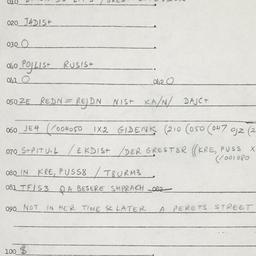 Eastern questionnaire, answ...
