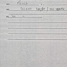 Eastern questionnaire, answ...