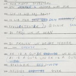 Eastern questionnaire, answ...