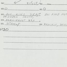 Eastern questionnaire, answ...