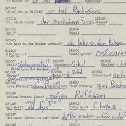 Western questionnaire, answ...