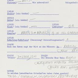 Western questionnaire, answ...