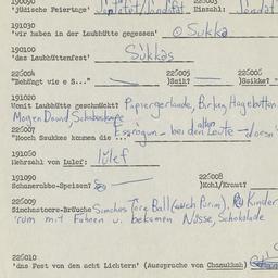 Western questionnaire, answ...