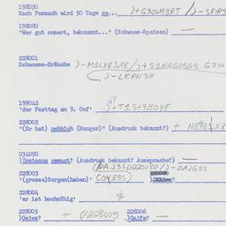 Western questionnaire, answ...