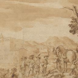Landscape with Cavaliers be...