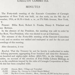 Executive Committee Meeting
