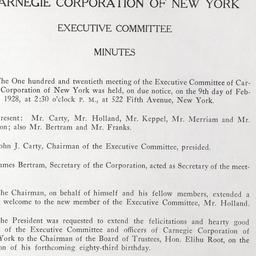 Executive Committee Meeting