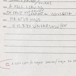 Eastern questionnaire, answ...