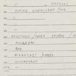 Eastern questionnaire, answ...