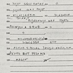 Eastern questionnaire, answ...