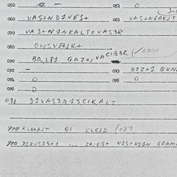 Eastern questionnaire, answ...