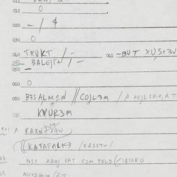 Eastern questionnaire, answ...