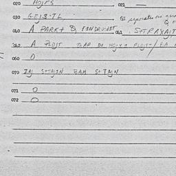Eastern questionnaire, answ...