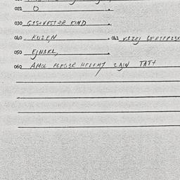 Eastern questionnaire, answ...