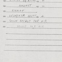 Eastern questionnaire, answ...